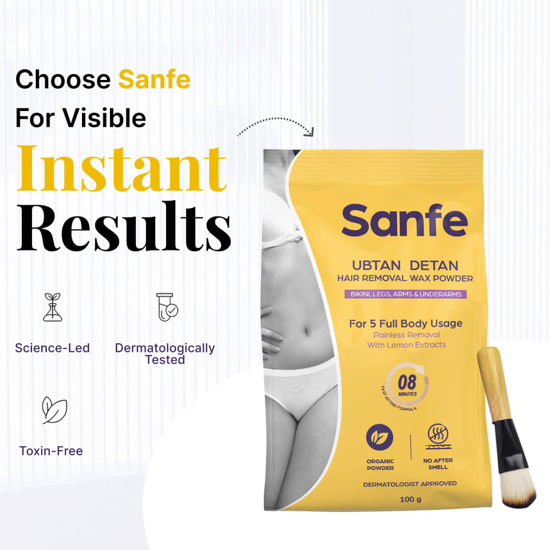 Sanfe Ubtan Detan Hair Removal Wax Powder