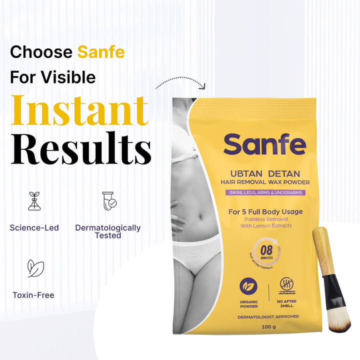 Sanfe Ubtan Detan Hair Removal Wax Powder