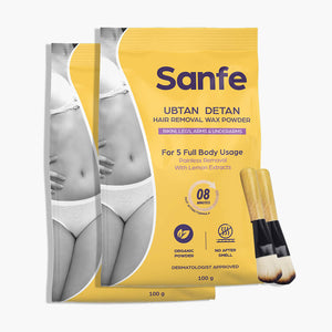 Sanfe Ubtan Detan Hair Removal Wax Powder (Pack of 2)