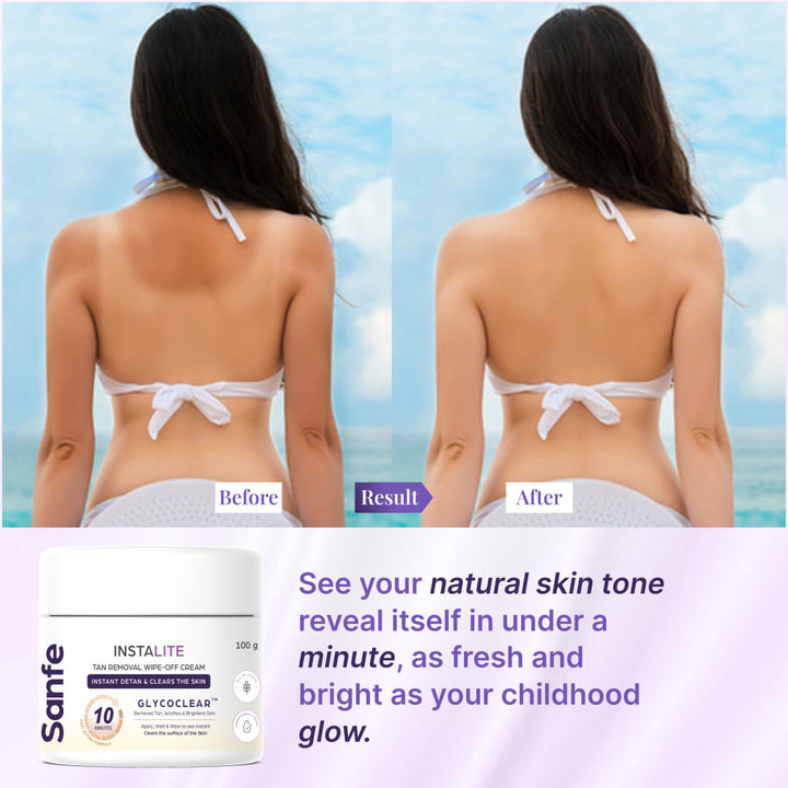 Instalite Wipe Off Detan Body Cream 100gm