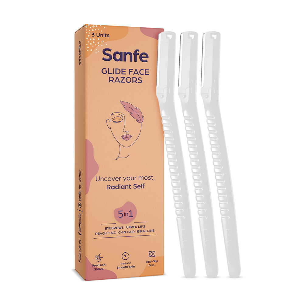 Sanfe Glide Face Razor for painfree facial hair removal