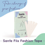 Sanfe Flix Fashion Tape | Fabric Tape & Body Tape | 36 piece Double sided fashion tape, Backless support, Fabric friendly Adhesive