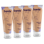 Sanfe Spotlite Cream For Dark Neck, Joints And Skinfolds | 10X Powerful, Enriched With 3% Lactic Acid, Retinol & SPF 15 | Helps In Exfoliation, Lightening & 24 Hr Long Moisture (Pack of 4)