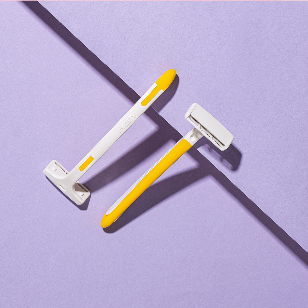 Sanfe Bikini Line Trimming Razor - Stainless steel blade, safety cap, comfortable, anti-slip grip
